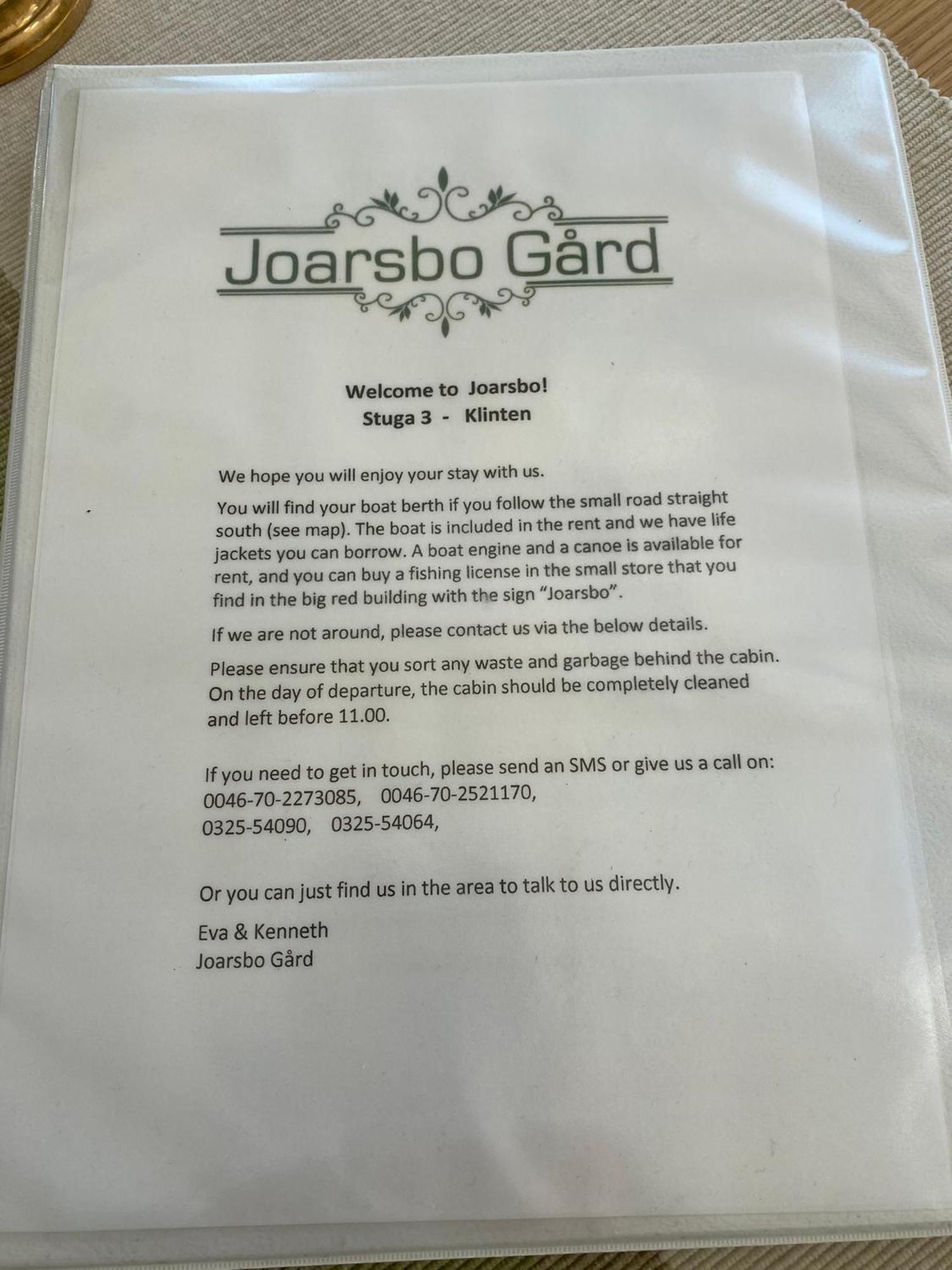 Joarsbo, Stuga 3, Klinten Kalv Dış mekan fotoğraf